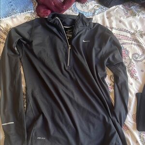 Nike Black Dri-FIT Half-Zip Top